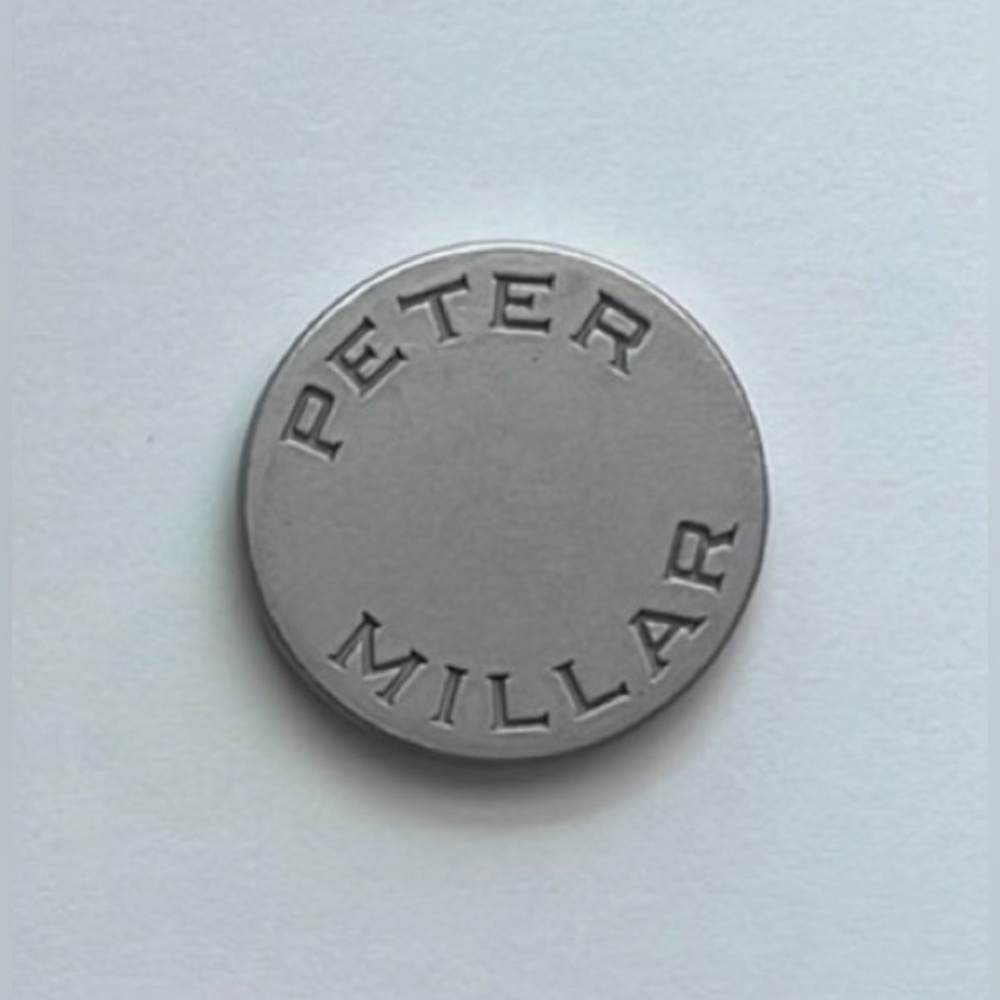 2 PETER MILLAR Crown Sport Golf BALL MARKERS - Pewter/Silver - NEW, Sealed - Picture 4 of 4